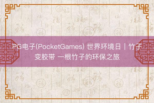PG电子(PocketGames) 世界环境日｜竹子变胶带 一根竹子的环保之旅