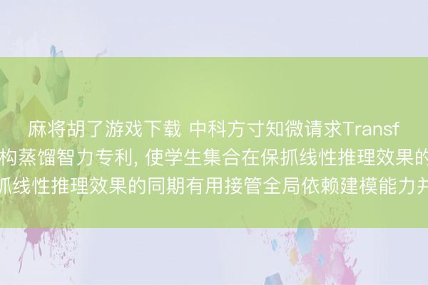 麻将胡了游戏下载 中科方寸知微请求Transformer到Mamba跨架构蒸馏智力专利， 使学生集合在保抓线性推理效果的同期有用接管全局依赖建模能力并普及识别精度